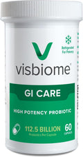 Visbiome® GI Care High Potency Probiotic, 112.5B CFU, 60 Capsules | Original De Simone Formulation®, Multi-Strain, Refrigerated Probiotics, Low FODMAP Certified, Gluten-Free, Made in USA