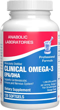 Clinical Omega 3 Fish Oil Supplement with EPA and DHA - 120 Orange Flavored Softgels for Heart, Immune, and Nervous Health - 1200mg of Molecularly Distilled Omega-3