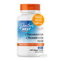 Doctor's BEST Glucosamine Chondroitin MSM - Joint Health Support Supplement for Women & Men, Nutritional Support for Joint Strength, Hair, Skin, & Nails, Gluten Free, Non GMO - 240 Capsules