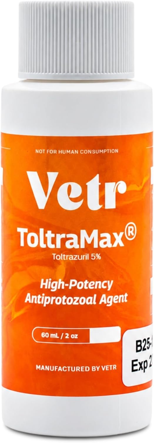 Toltrazuril 5.0% for Horses, Dogs, Cats, 60mL/2 Ounce, for Non-Food Chain Animals