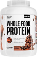 Whole Food Protein Powder - 25g Protein per Scoop, Lactose Free Protein with Beef Isolate, Collagen, Pea, Brown Rice, Chicken & Egg Protein, 0G Sugar, Keto Friendly, Chocolate Ice Cream 63 Serv