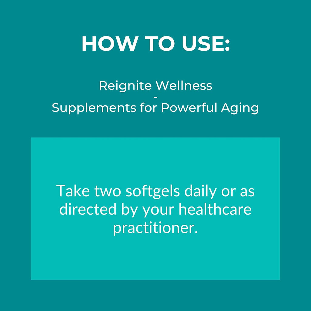Reignite Wellness by JJ Virgin | Omega Plus | High-Dose Fish Oil Supplement | Supports Cardiovascular System & Joints | EPA & DHA Promotes Memory, Focus & Healthy Response to Stress | 60 Softgels
