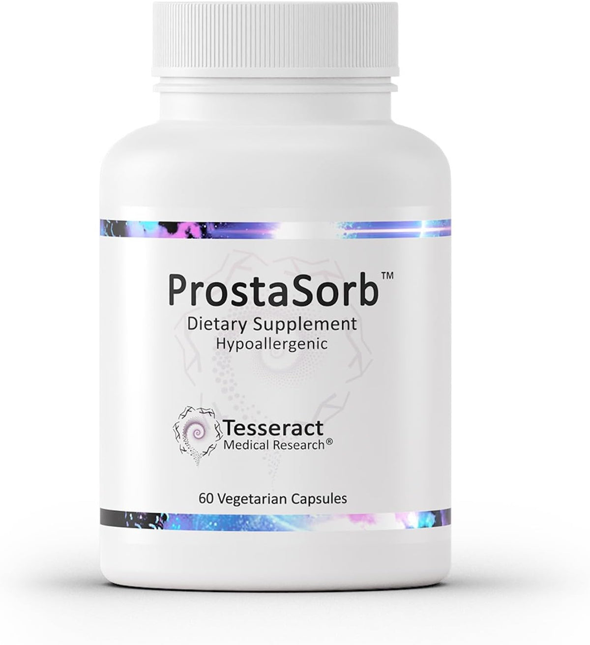 Tesseract ProstaSorb, Prostate Supplements for Men with Saw Palmetto, Pygeum and Pumpkin, Supports Healthy Prostate Function, Bladder Emptying, Urinary Flow, Gluten Free, 60 Vegetarian Capsules