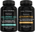 Vital Vitamins Hyaluronic Acid Complex 60 ct + Astaxanthin 60 ct