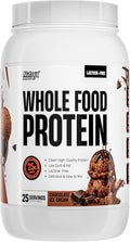 Whole Food Protein Powder - 25g Protein per Scoop, Lactose Free Protein with Beef Isolate, Collagen, Pea, Brown Rice, Chicken & Egg Protein, 0G Sugar, Keto Friendly, Chocolate Ice Cream 25 Serv