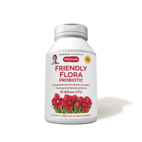 ANDREW LESSMAN ProCaps Friendly Flora Probiotic 10 Billion CFU, 90 Capsules