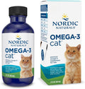 Nordic Naturals Omega-3 Fish Oil for Cats, w/EPA & DHA, Liquid - 2oz | 304mg Omega-3 per mL for healthy skin & coat. Reduces shedding, improves shine. Easy liquid format mixes with food. Non-GMO