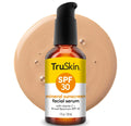 TruSkin SPF 30 Tinted Mineral Sunscreen Face Serum, Zinc Oxide, 1 fl oz | Universal skin tint with Vitamin C, Hyaluronic Acid, Ceramides and Niacinamide for lightweight daily mineral UV protection