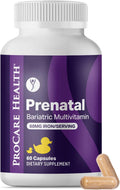 Prenatal Bariatric Multivitamin with Iron | Capsule | 60ct | Bariatric Vitamins for Gastric Bypass & Gastric Sleeve (1 Month Supply) - 60 Easy-to-Swallow Capsules for Women - Made in USA