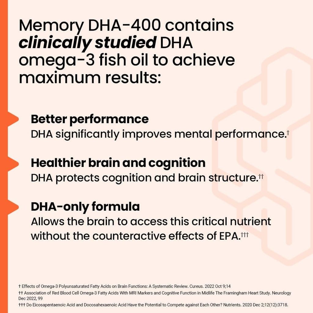LifeSeasons NeuroQ Memory DHA-400 - Omega-3 Fish Oil Supplement - Mental Performance & Balance - Supports Neuro Brain Health - Protects Against Memory Loss & Improves Focus - 120 Softgels