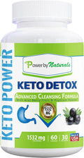 Power By Naturals Keto Support – Herbal & Botanical Blend for Digestive Balance & Energy – Vegan, Non-GMO, Gluten-Free – 60 Capsules (1-Month Supply)