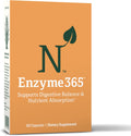 Enzyme 365 Advanced Digestive Enzymes Supplement with 17 Enzymes & Soothing Herbs | Supports Digestion, Reduces Bloating & Gas, Boosts Nutrient Absorption & Energy | 30 Servings | 17 Enzymes & Soothing Herbs, Supports Digestion, Reduces Bloating & Gas, Bo