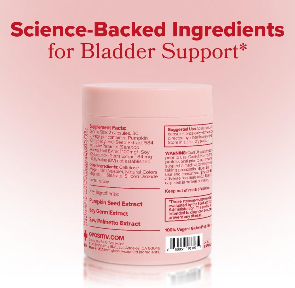 URO Bladder Control Supplement for Urgency & Frequency – 30-Day Supply