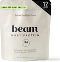 BEAM Grass Fed Whey Protein Powder – Chocolate Peanut Butter, 12 Servings, 22g Protein Per Serving, Clean Whey Isolate & Concentrate, Low Carb, Paleo Friendly, GMO Free, Gluten Free, 3rd Party Tested