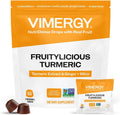 Vimergy NutriDense Fruitylicious Turmeric + Ginger Chewables (300mg Turmeric Extract, 22mg Silica, 10mg Ginger per Serving) Vegan, Mobility Support, 30 Servings (60 Count)