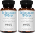 Lithium Orotate - 1000 mcg of Elemental Lithium, 60 Vegetarian Capsules (Pack of 2)