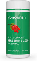 UpNourish Liposomal Berberine Supplement - Advanced Berberine HCl 1000mg Plus Ceylon Cinnamon, Chromium Picolinate, Curcuminoids, Resveratrol, Green Tea and Yerba Mate - 90 Vegan Capsules