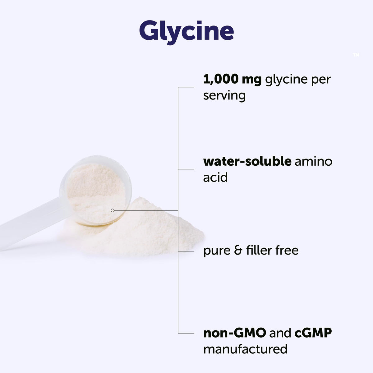 Micro Ingredients Glycine Powder, 1KG (2.2 Pounds), Glycine 1000mg Per Serving, Water Soluble and Product of USA