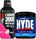 ProSupps L-Carnitine 3000 Stimulant Free Liquid Shots (Dragon Fruit) and Mr. Hyde Signature Series Pre-Workout Energy Powdered Drink (Blue Razz) Bundle