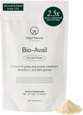 Adapt Naturals Colostrum Supplement (2500mg) with Lactoferrin & Beta-Glucan | Bio-Avail Grass Fed Bovine Colostrum Powder for Gut Health, Immune Support & Vitality, Non-GMO, Unflavored - 30 Day Supply