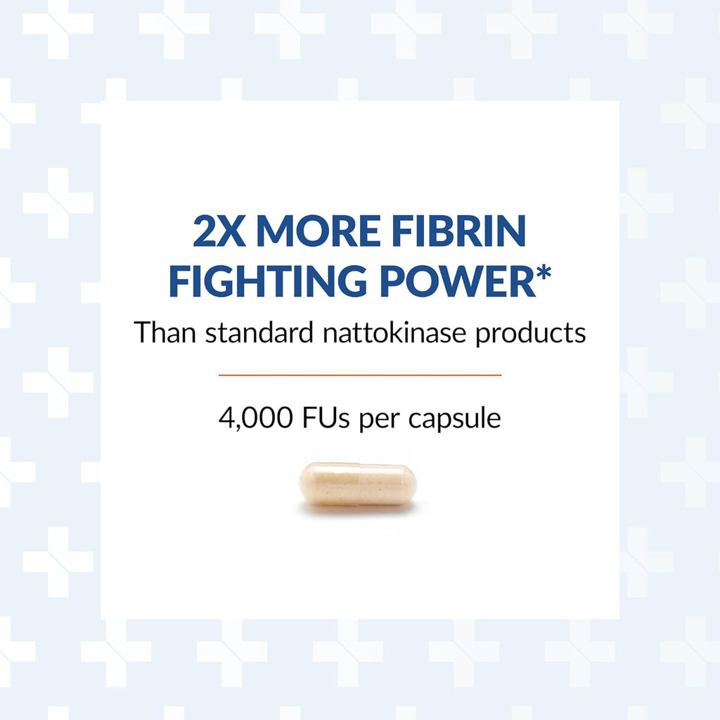 Arthur Andrew Medical, Nattovena, Pure Nattokinase 4000 FU, 180 Capsules | Double Strength Pure Nattokinase 4000 FU. Cardiovascular Support, & Healthy Blood Viscosity. Soy Free, Non-GMO, Vegan