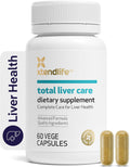 Xtendlife Total Liver Care for Blood Sugar, Fat Management & Detoxification - Science-Backed Liver Care with Milk Thistle & Tocotrienol - 30 Day Supply
