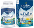 Nordic Naturals Arctic Cod Liver Oil, Lemon - 180 Soft Gels - 750 mg Total Omega-3s with EPA & DHA - Heart & Brain Health, Healthy Immunity, Overall Wellness - Non-GMO - 60 Servings | 750mg Total Omega-3s per serving. Heart & brain health, immunity suppor