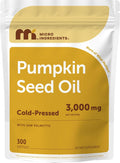 Micro Ingredients Pumpkin Seed Oil with Saw Palmetto, 300 Softgels | Cold Pressed, Pure Virgin Oil with Essential Fatty Acids & Phytosterols. For Men & Women. Non-GMO, Gluten Free.