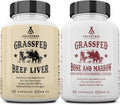 Ancestral Supplements Beef Liver & Bone Marrow Capsules, 180 Ct (2-Pack) | This beef liver and bone marrow supplement supports energy, digestion, immunity, skin, oral and joint wellness.