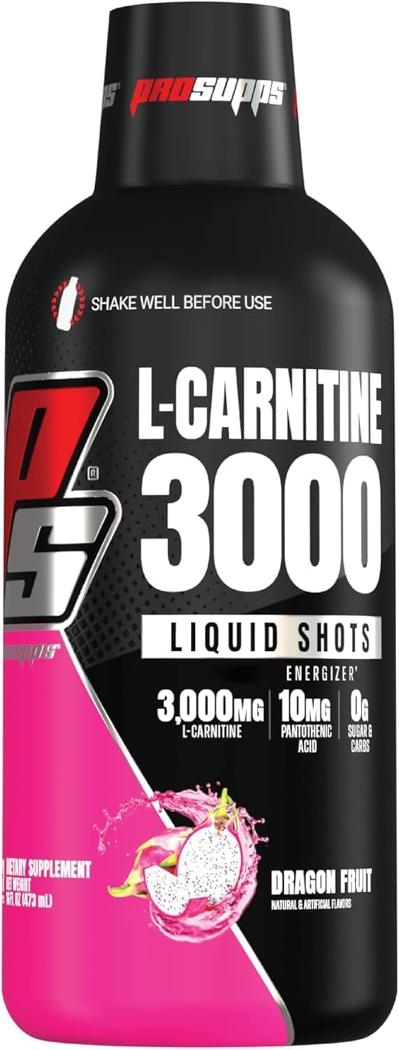 ProSupps L-Carnitine 3000 Stimulant Free Liquid Shots (31 Servings, Dragon Fruit) and Thermo Fat Burning Thermogenic Powder (25 Servings, Spicy 'Rita) Bundle