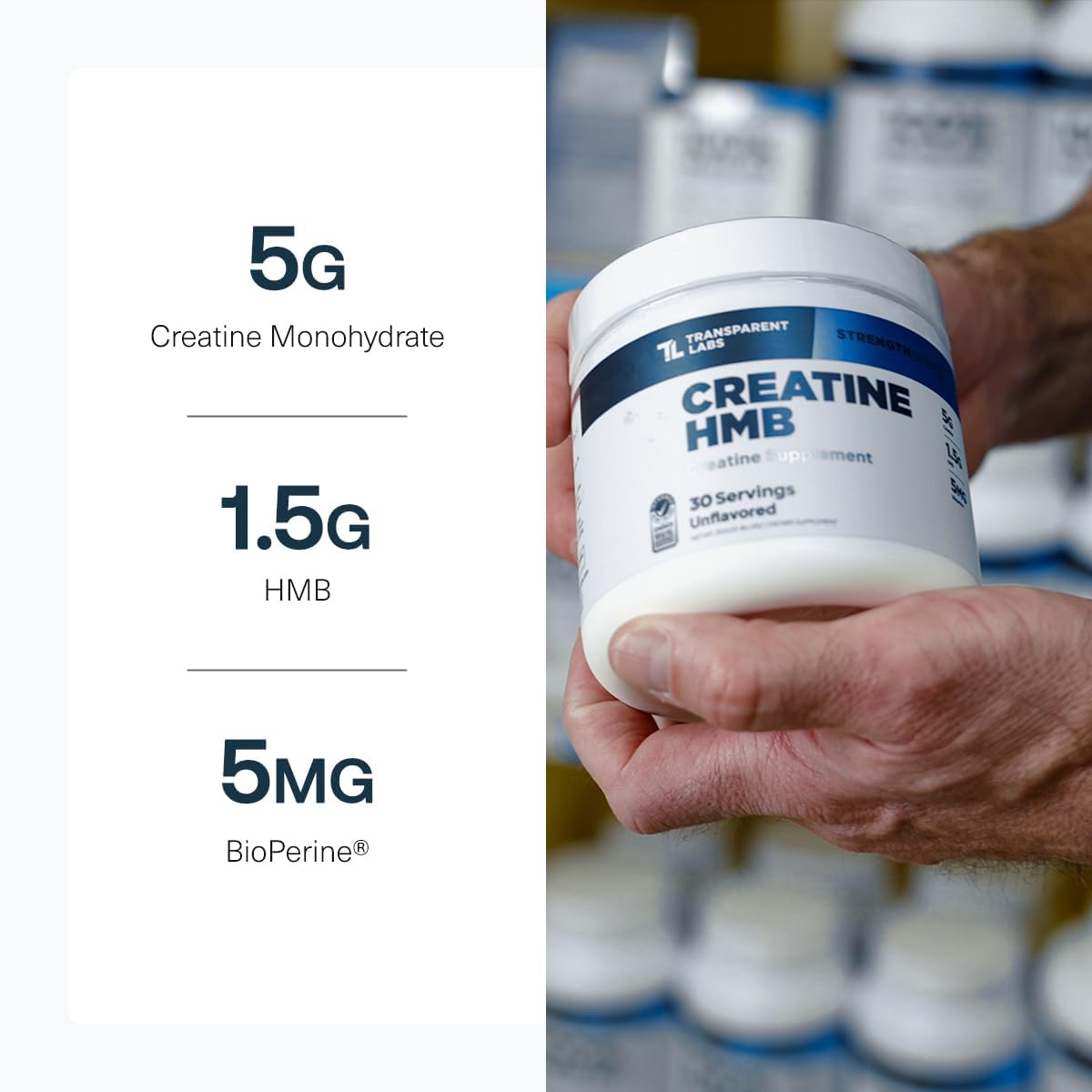 Transparent Labs Grass-Fed Whey Protein Isolate (30 Servings, Milk Chocolate) & Creatine HMB (30 Servings, Tropical Punch)