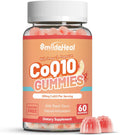 CoQ10 Gummies 200mg with Omega-3, EPA + DHA, & Magnesium - 60 Counts | Coenzyme Q10 Supplements for Heart Health, Cellular Energy & Antioxidant, Vegan, Sugar Free
