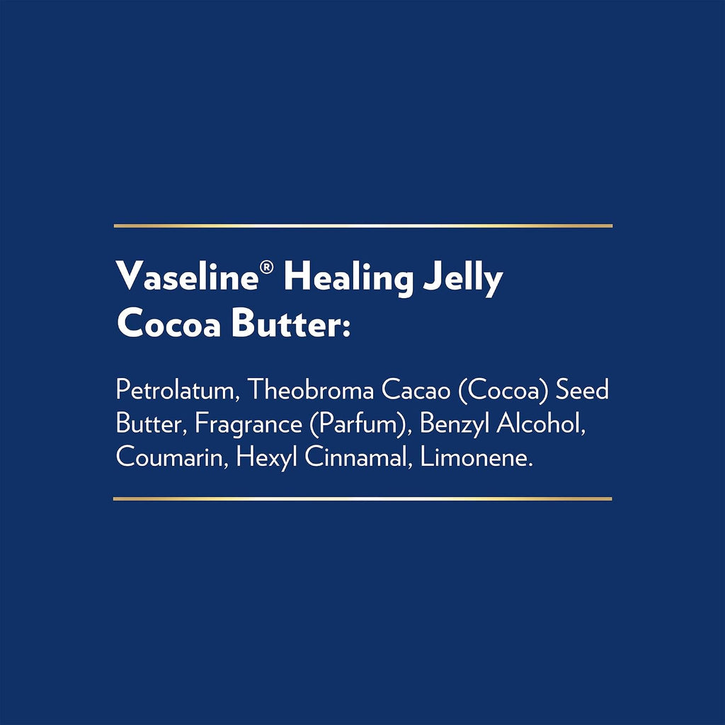 Vaseline Cocoa Butter Healing Jelly Variety Pack, 2 Sizes (7.5 Oz & 1.75 Oz) – Rich Moisturizing Ointment, Protectant & Moisturizer for Dry Skin