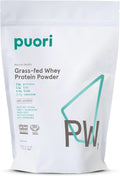 Puori Grass-Fed Whey Protein Powder, Unflavored - 30 Servings | Pasture-Raised & Hormone-Free - Post-Workout Protein Supplement Contains BCAA - Build Muscle, Support Recovery - Men & Women