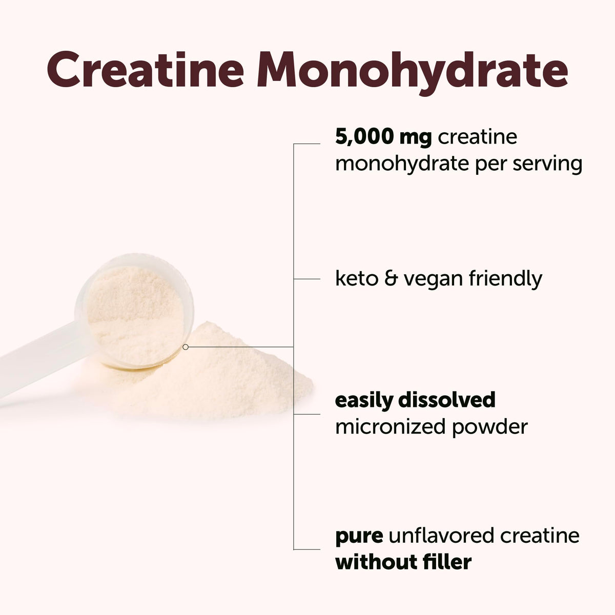 Micro Ingredients Creatine Monohydrate Powder 1 kg (2.2 Lbs), 5000mg Per Serv, Micronized Creatine Powder, Unflavored, No Filler, Keto & Vegan, Easy Dissolve, Pre Workout for Women & Men*