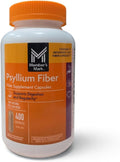 Member's Mark 100% Natural Psyllium Husk Fiber Capsules, Digestive Health, 400 Count (Pack of 1)