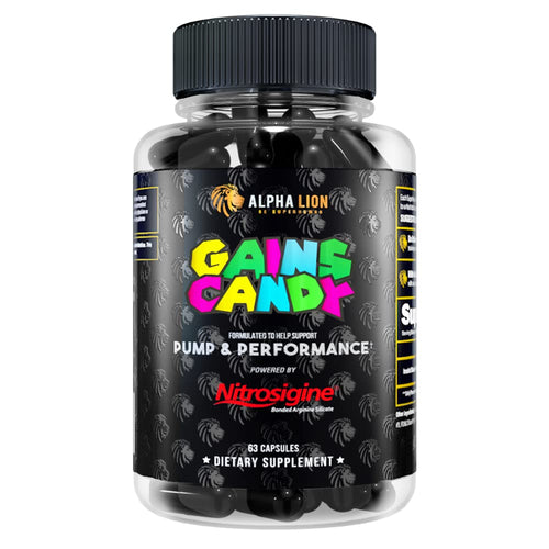 ALPHA LION Gains Candy, Supplement Pills that Support Weight Loss, Appetite Suppressant, Keto-Diet Friendly, Decrease Body Fat, Upgrade Energy & Workout Performance, 60 Capsules (MitoBurn®)