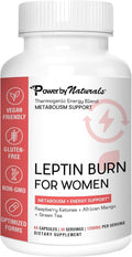 Power By Naturals LeptinBurn for Women – Weight Management Support with Green Coffee Bean, Garcinia & Green Tea Extract – Gluten-Free, Non-GMO, Vegan – 60 Capsules (1-Month Supply)