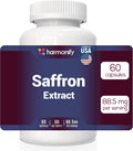 Saffron Supplements 88.5mg – Mood, Eye & Appetite Support – 60 Capsules | Natural Saffron Supplement from Crocus Sativus L. | Non-GMO, Vegan-Friendly
