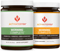 ACTIVATEDYOU Morning Complete Daily Wellness Drink with 10 Billion CFUs, Prebiotics, Probiotics and Green Superfoods, 30 Servings, Apple Cinnamon + Citrus Flavor Bundle