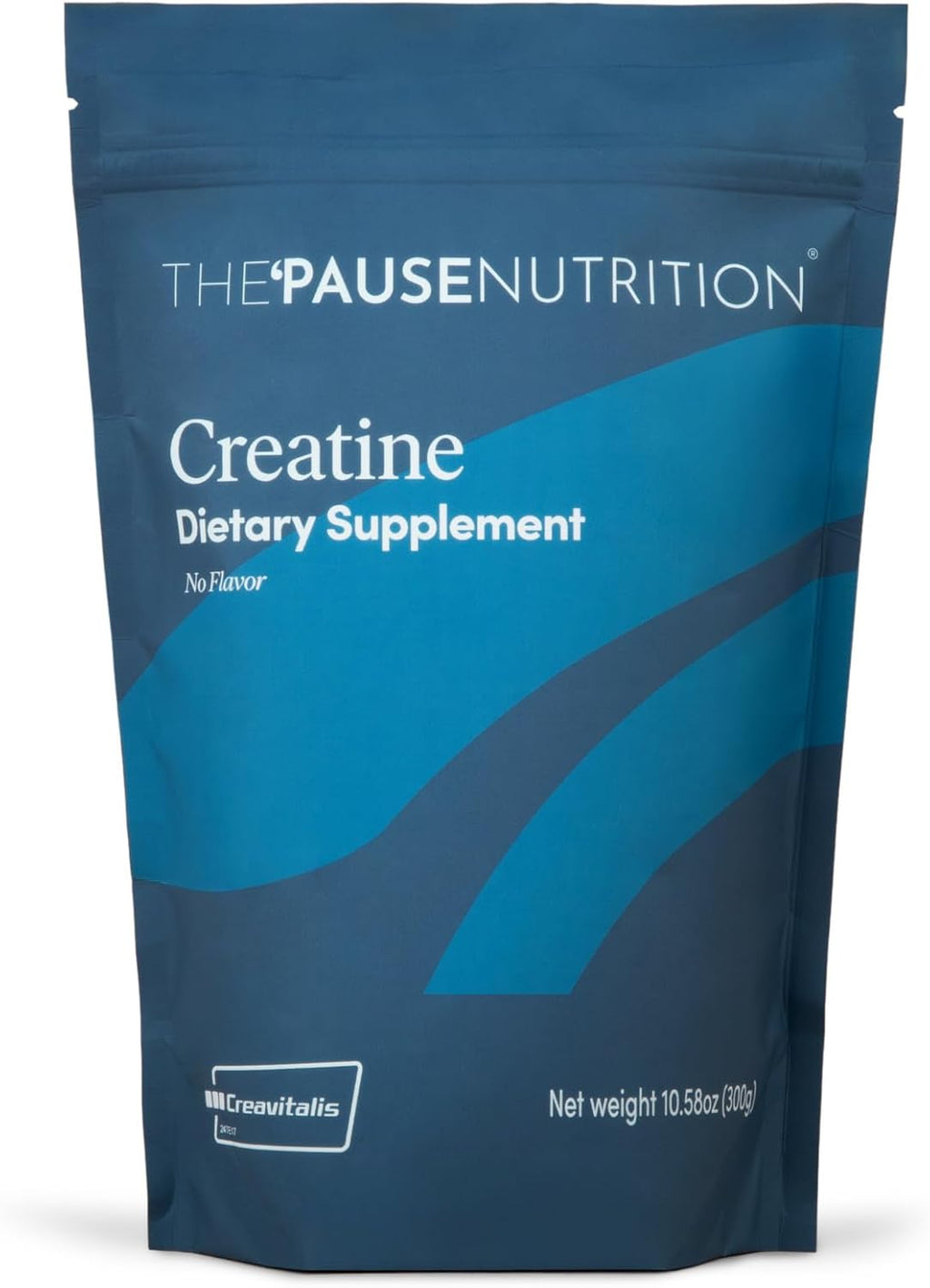 The 'Pause Life Creatine Powder with Creavitalis Muscle Support, 11 OZ | Vegan & gluten free Creavitalis creatine. Supports cognitive, endurance & muscle recovery for men & women. Unflavored, 11 oz