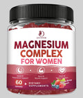 Magnesium Cmoplex Gummies for Women, Magnesium Glycinate Malate Taurate with L-theanine for Women's Calm, Sleep, Muscle, Bone Support, Non-GMO, Vegan, 120 Ct