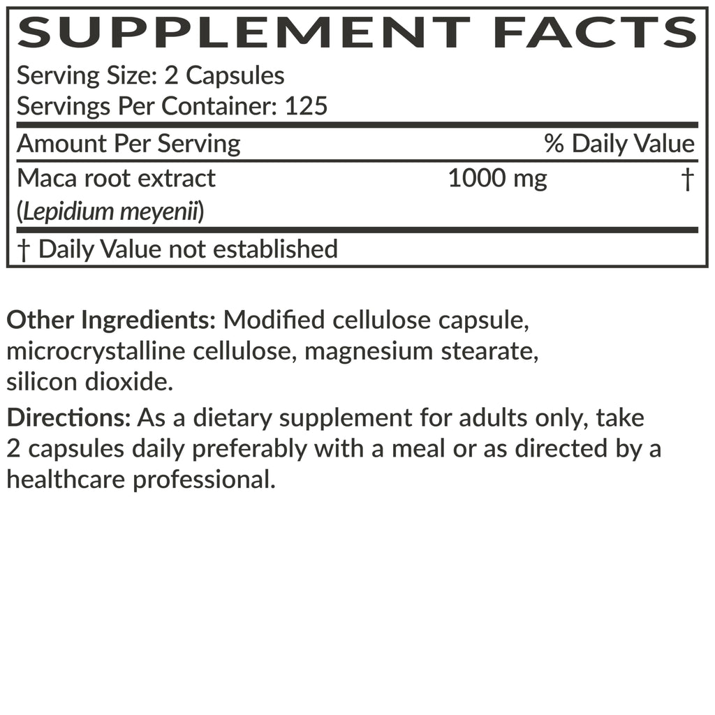 Futurebiotics Maca Root Extra Strength Supports Energy, Stamina & Reproductive Health, Non-GMO, 250 Vegetarian Capsules