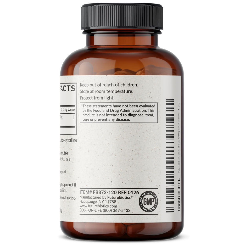 Futurebiotics Maca Root Extra Strength Supports Energy, Stamina & Reproductive Health, Non-GMO, 250 Vegetarian Capsules