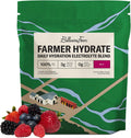 Ballerina Farm Farmer Hydrate Berry Electrolyte Powder | Organic Coconut Water, Irish Sea Moss, French Sea Salt, No Added Sugar, Prebiotic Fiber, 25 Servings