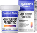 Physician's CHOICE Mood Support Probiotic - Supports a Balanced Mood, Healthy Stress Response & Digestive Health with Prebiotics, Ashwagandha, Vitamin B12, Folate - for Men & Women - 30ct