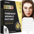 MONIER Forehead Wrinkle Patches Smoothing Overnight - Anti Wrinkle Patches | For Face And Forehead Fine Lines & Frown Lines, With Aloe, Collagen, Vitamin E, Hyaluronic Acid, 12 Pcs