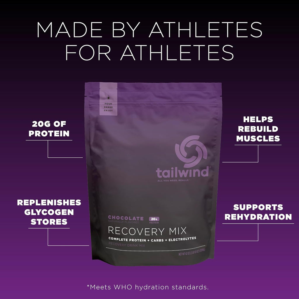 Tailwind Nutrition Recovery Mix, Chocolate, 20-Serving Bag