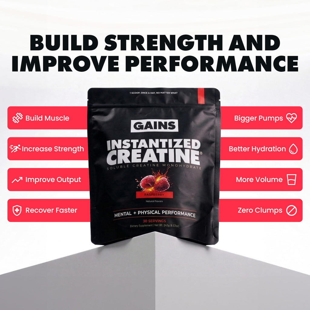Gains in Bulk Instantized Creatine Monohydrate, Unflavored, 100 Servings