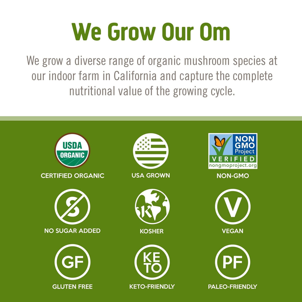 Om Mushroom Superfood Reishi Organic Mushroom Powder, 100 Servings, Organic Adaptogen Powder for Stress Relief and Immune Health